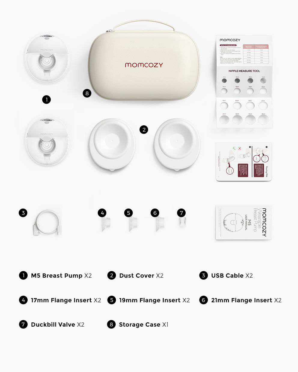 All-in-one M5 Wearable Breast Pump - Painlessly Pump