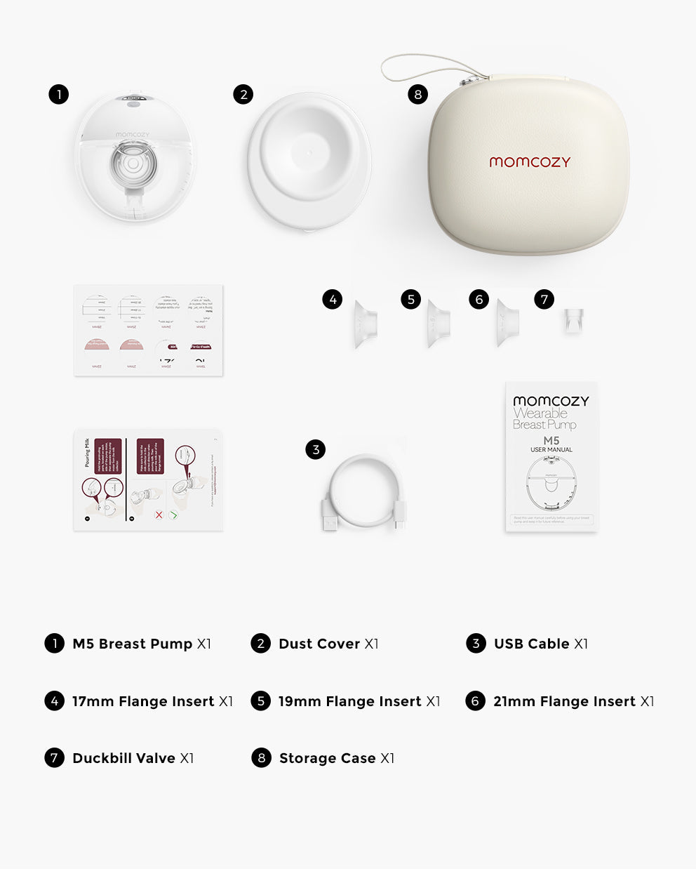 All-in-one M5 Wearable Breast Pump - Painlessly Pump